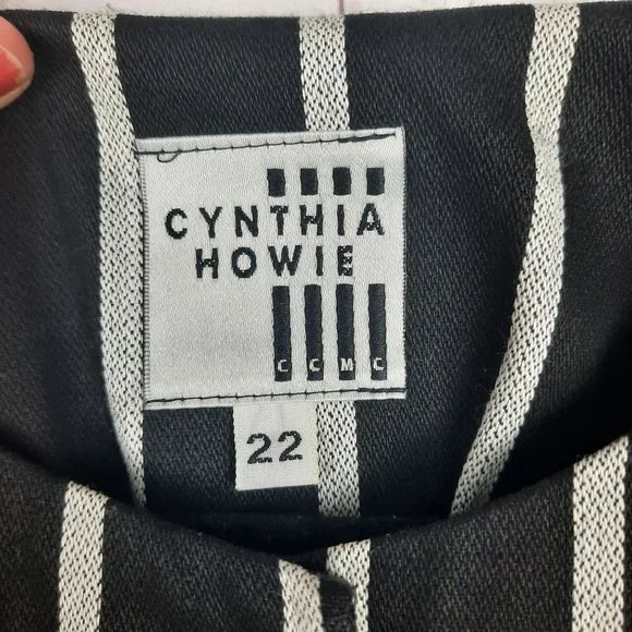 Vintage Cynthia Howie Striped Retro Blazer Jacket - Picture 9 of 12